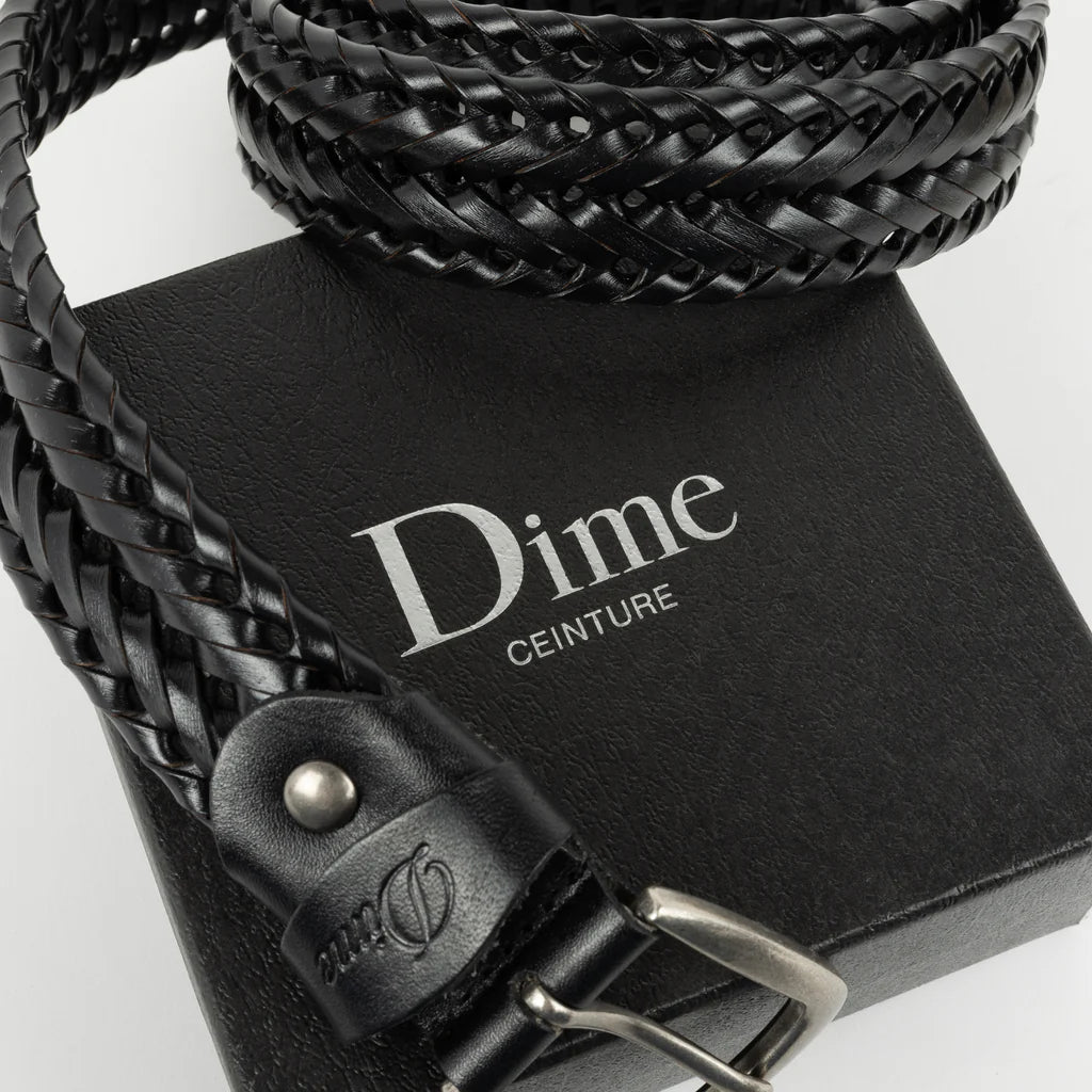 DIME BRAIDED LEATHER BELT