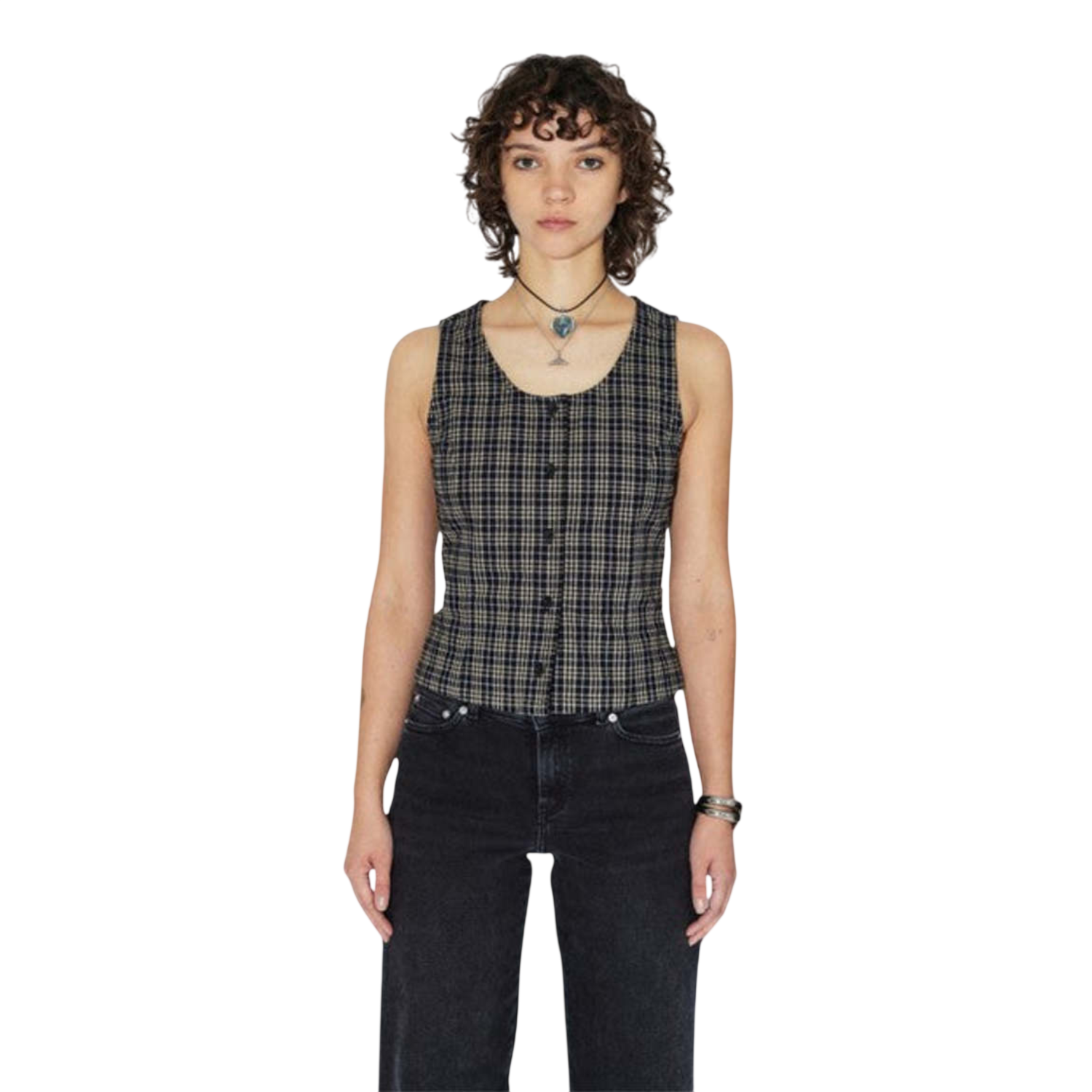 DR. DENIM W ZOLA TOP