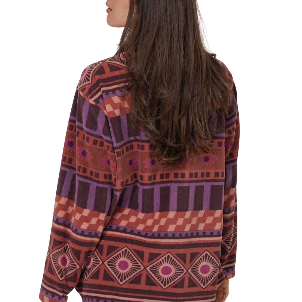 Notice The Reckless Moonridge Patterned Fleece Shirt