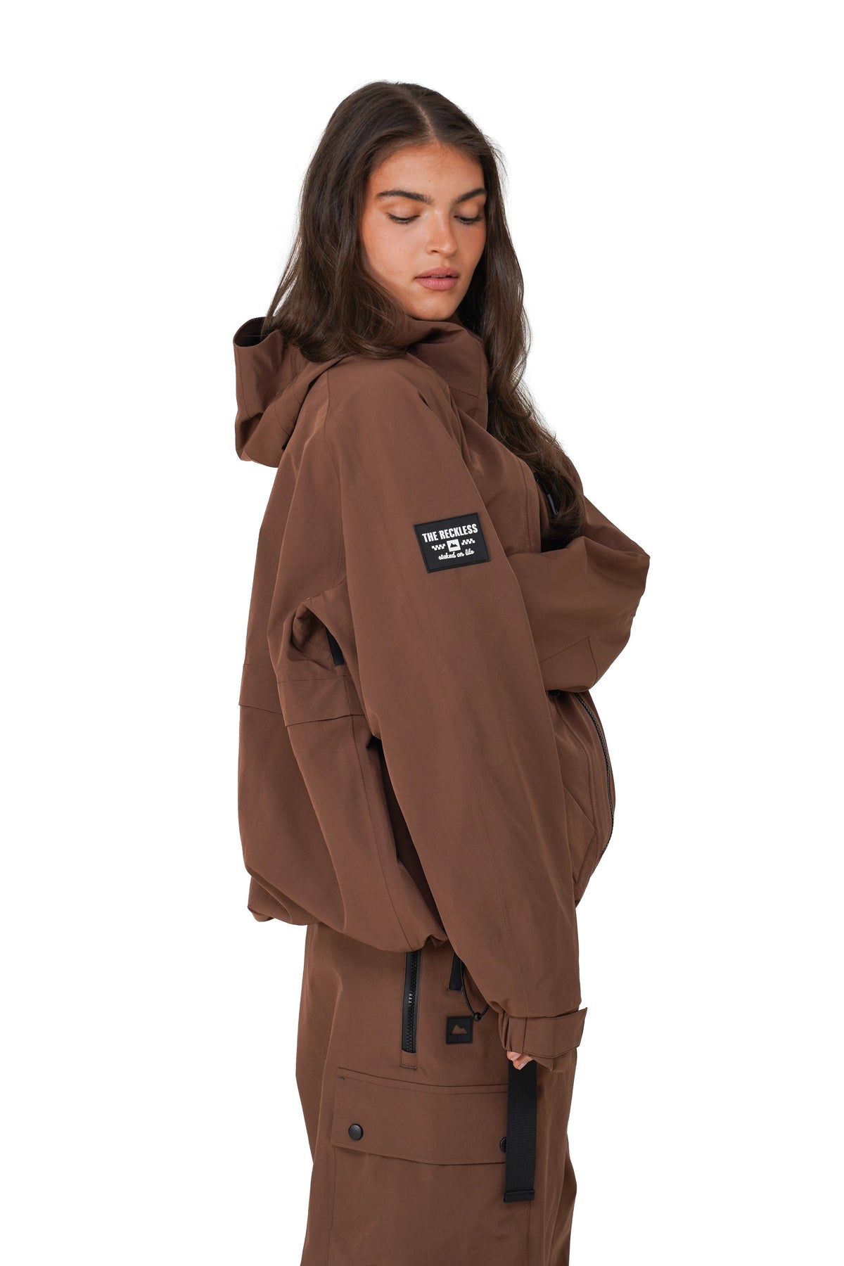 NOTICE THE RECKLESS W MUDSTONE 3-LAYER JACKET