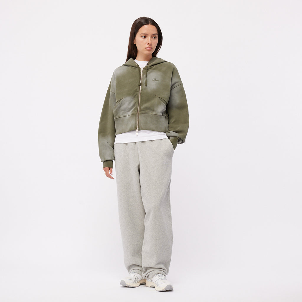 DIME W CROPPED ZIP HOODIE