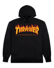 THRASHER Y FLAME LOGO HOOD 