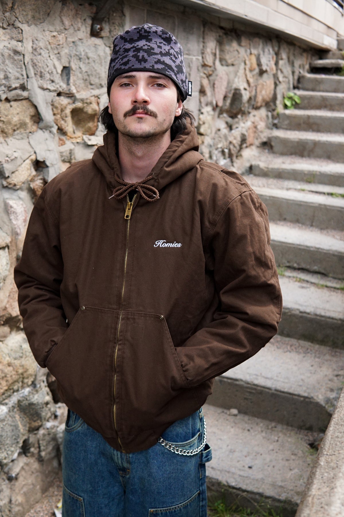 HOMIES PREMIUM HOODED WORK JACKET