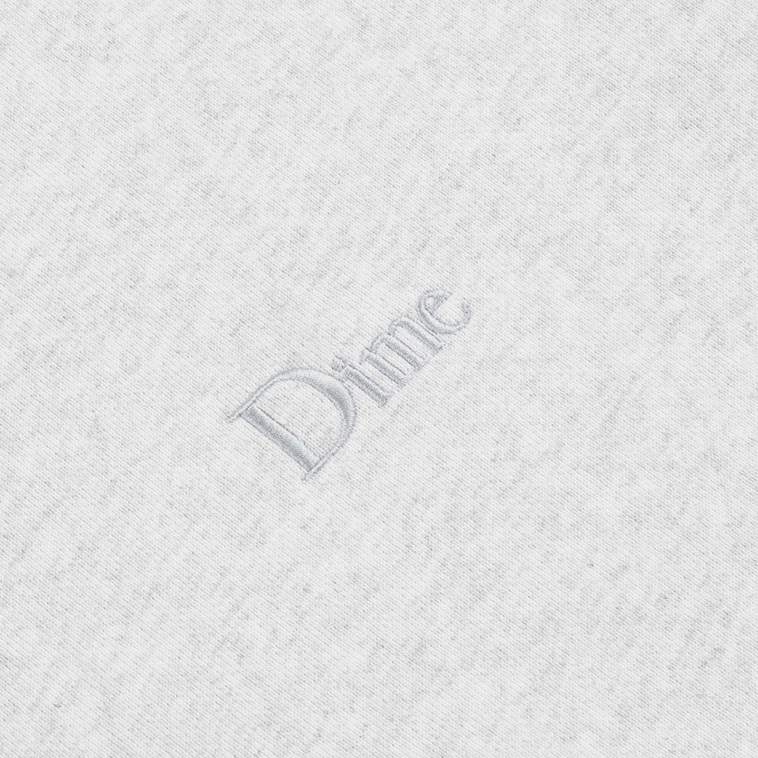 DIME Classic Small Logo Zip Hoodie Ash — détail 1