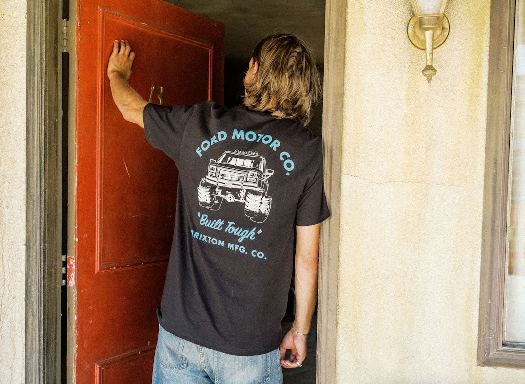BRIXTON X FORD BUILT TOUGH 4X4 S/S TEE - Burnt Rubber