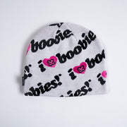 CORDUROY KEEP A BREAST BEANIE coloris White