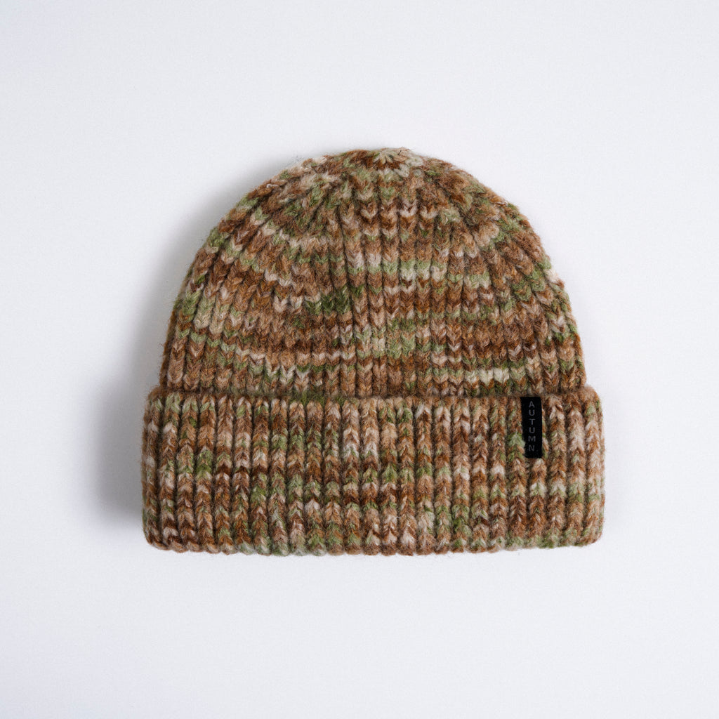 AUTUMN MARBLE KNIT BEANIE coloris Sand