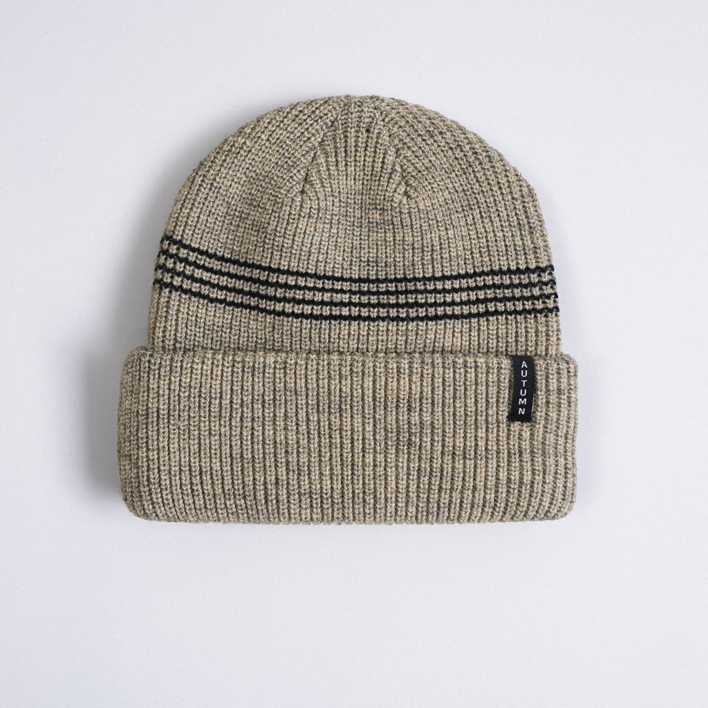 AUTUMN MINI STRIPE BEANIE coloris Cream