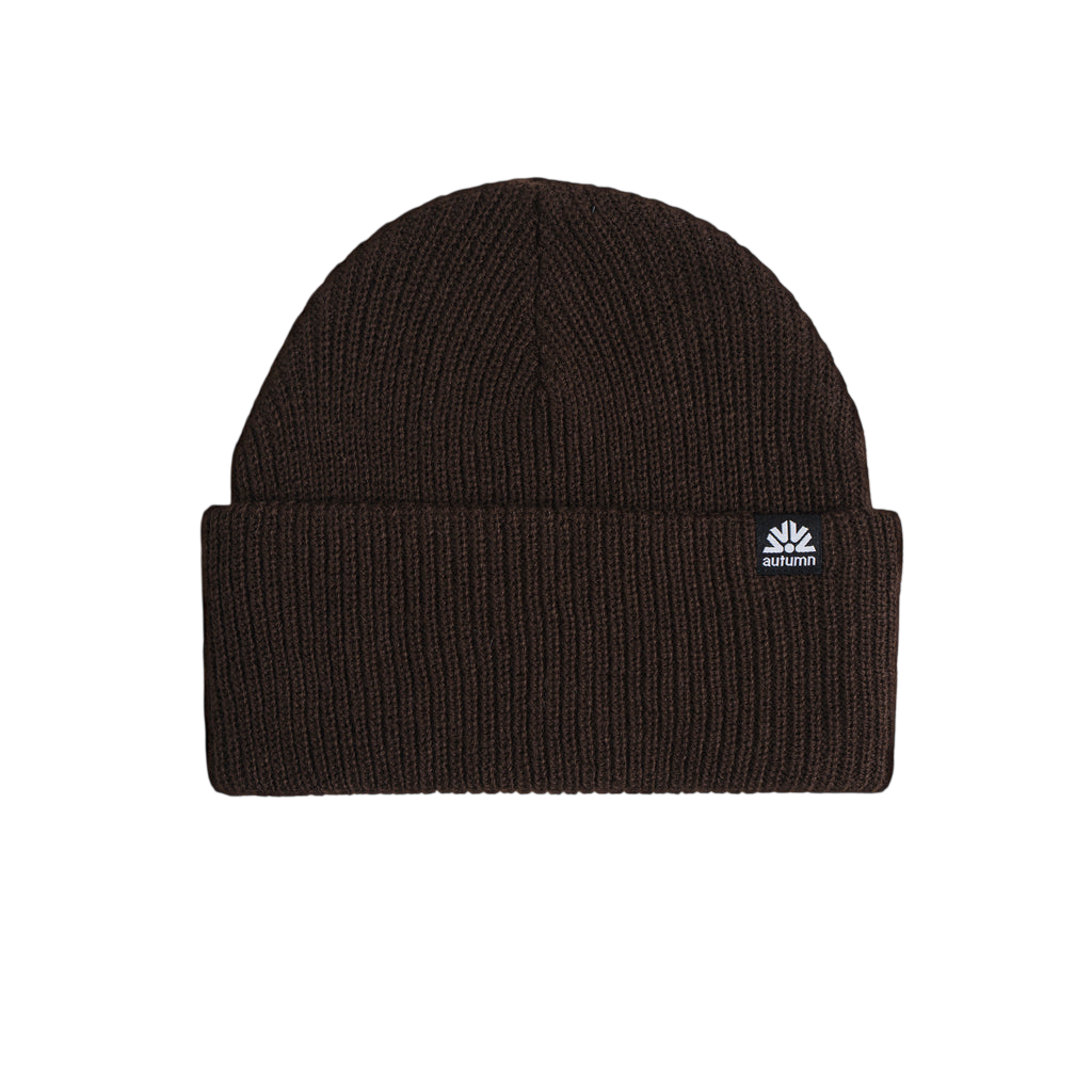 AUTUMN SIMPLE SOLID BEANIE coloris Brown