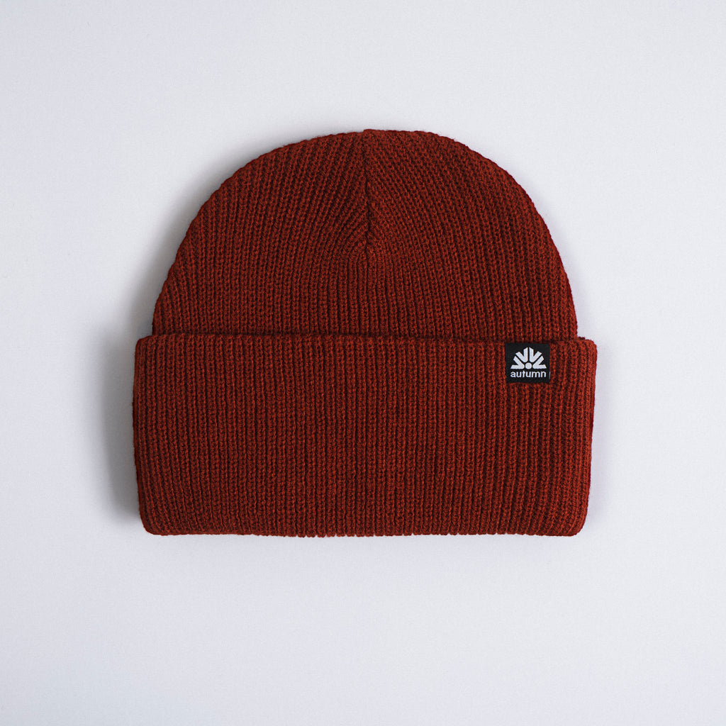 AUTUMN SIMPLE SOLID BEANIE coloris Harissa