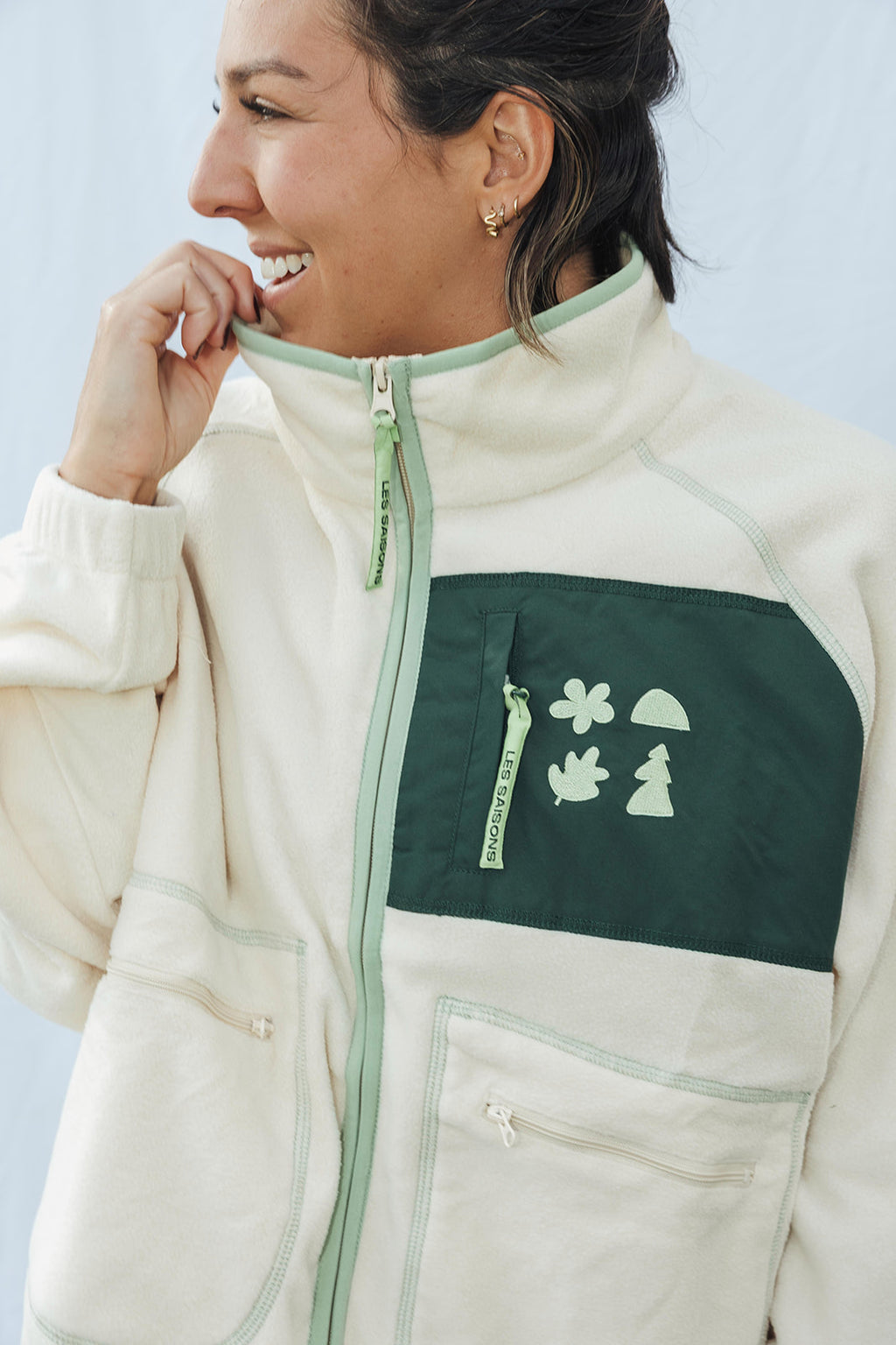LES SAISONS W FLEECE JACKET