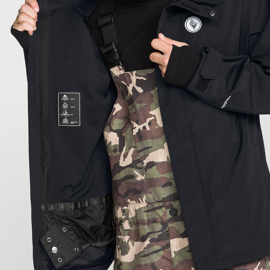 VOLCOM BuckThreeEighty Insulated Jacket Black - détail