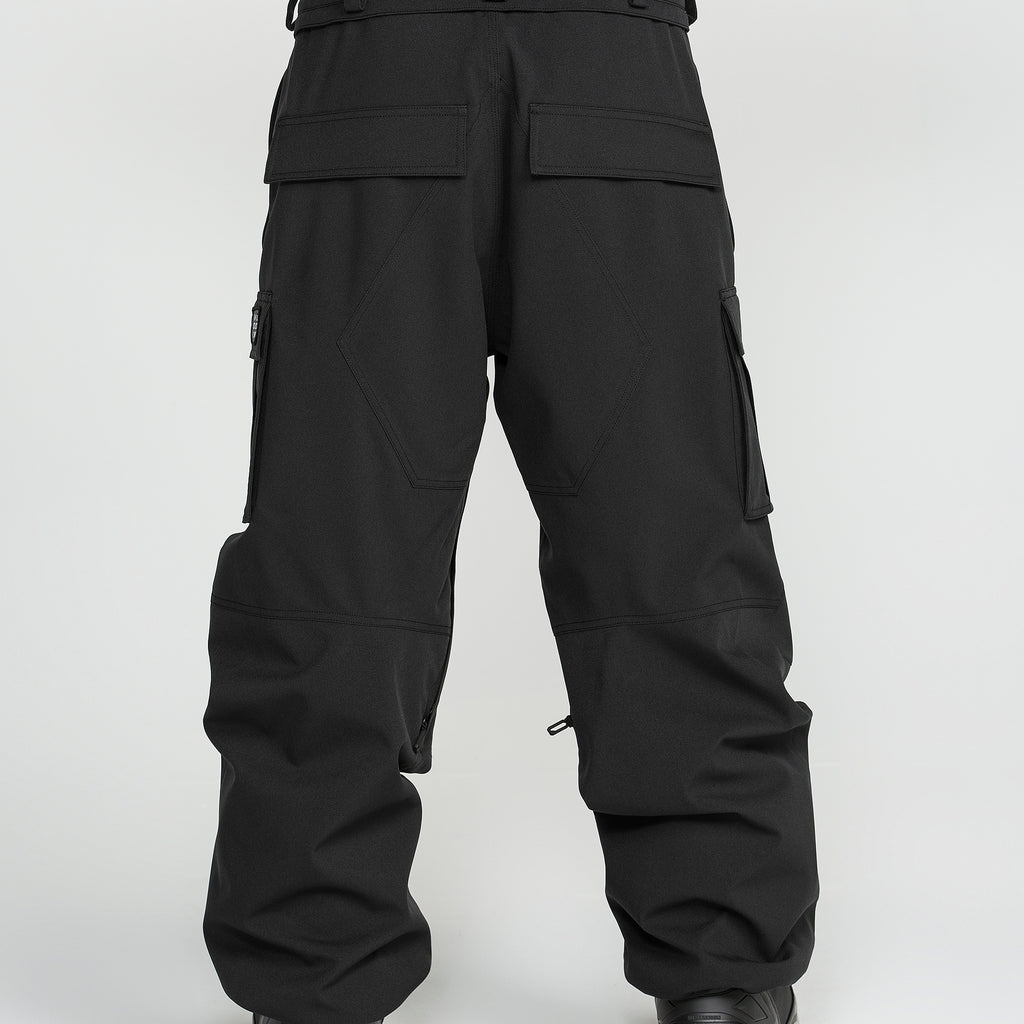VOLCOM Nwrk 20K Baggy Pants Black - dos