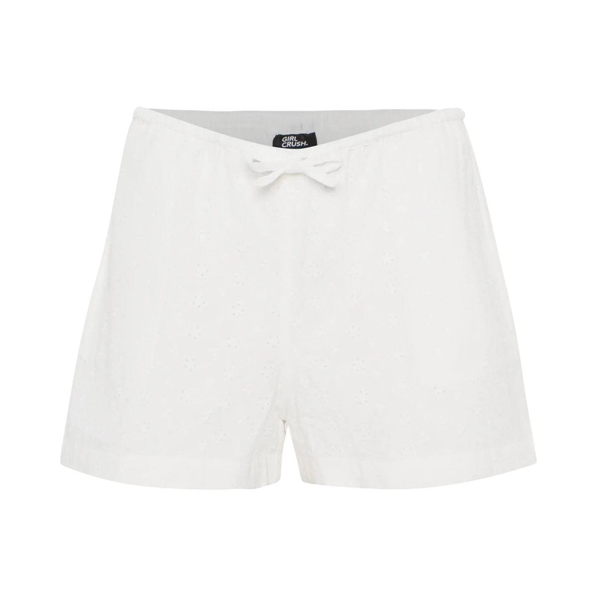 GIRL CRUSH W COTTON EMBROIDED BOXER SHORTS 