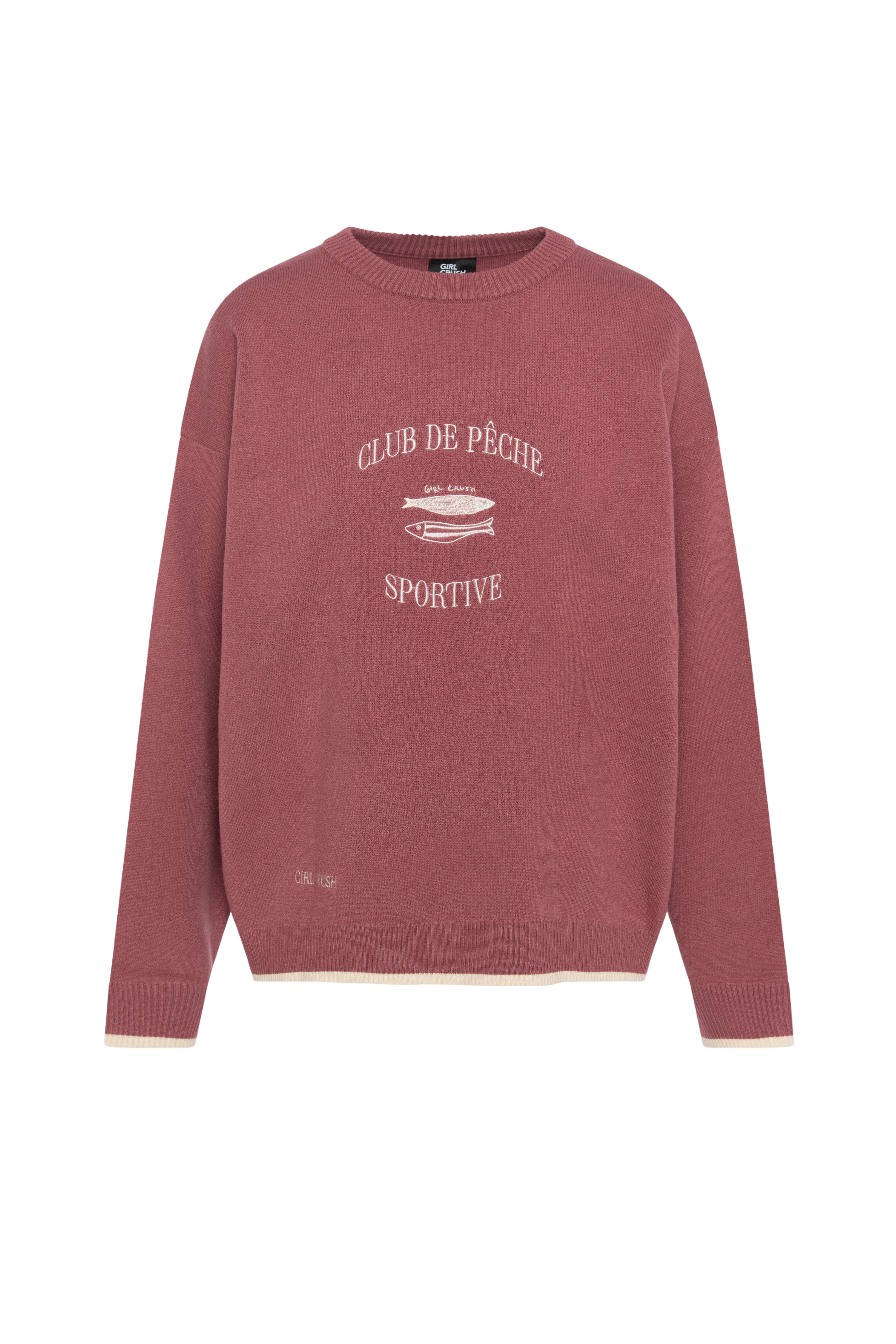 GIRL CRUSH W PULL - LE CLUB DE PÊCHE SPORTIVE - EN TRICOT À COL ROND