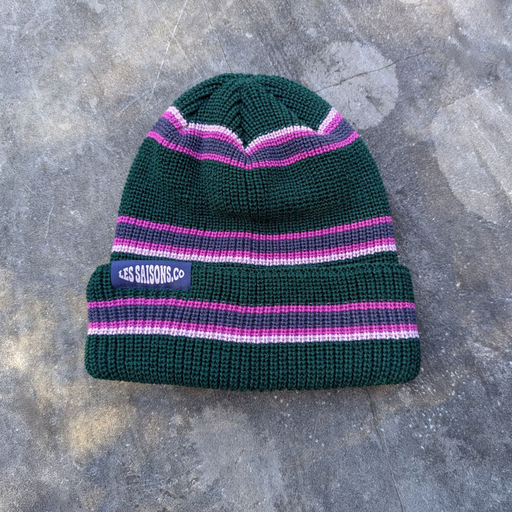 Tuque Les Saisons Retro Lines coloris Green