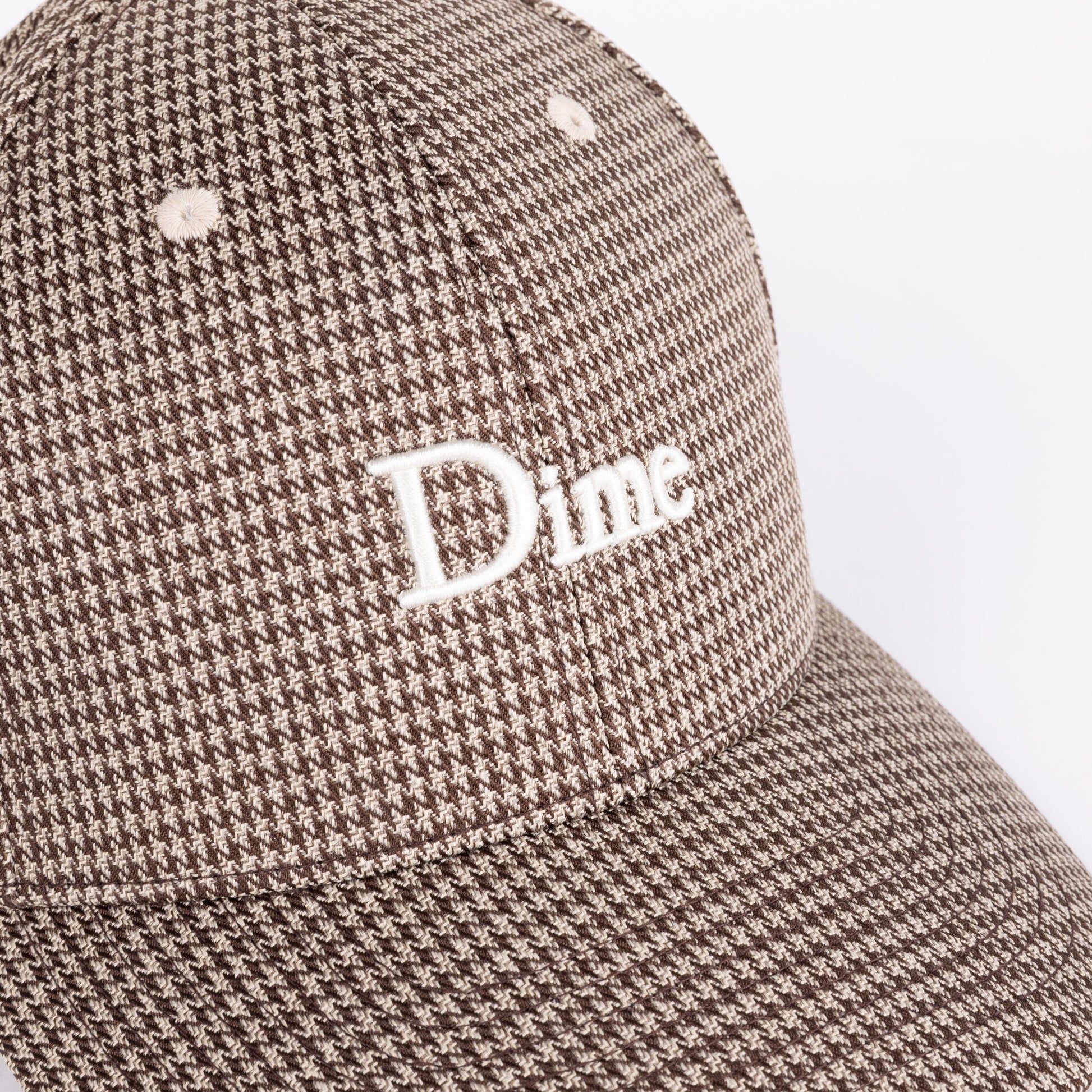 DIME CLASSIC HOUNDSTOOTH LOW PRO CAP - Camel détail