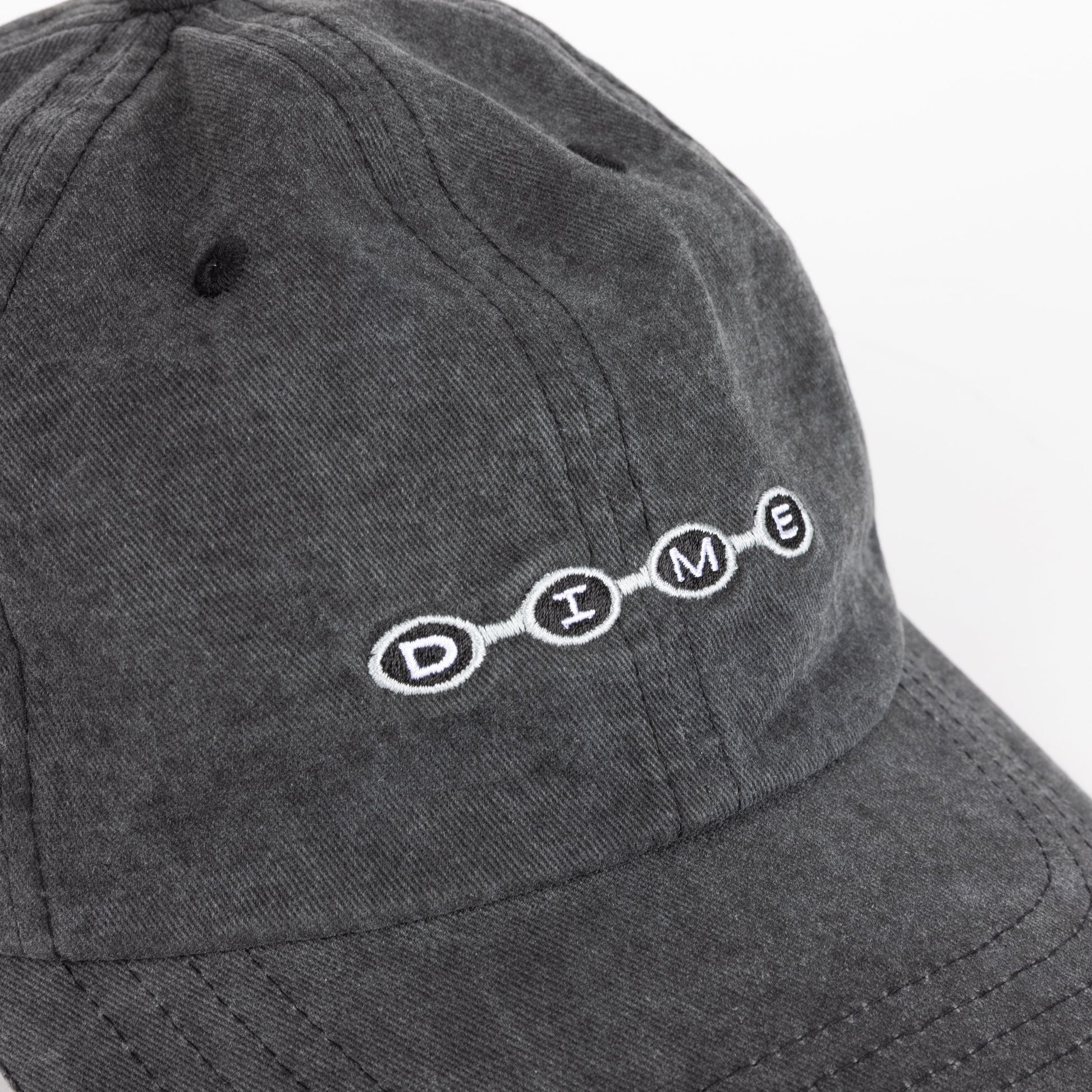 DIME SPACE LOW PRO CAP BLACK WASHED - détail