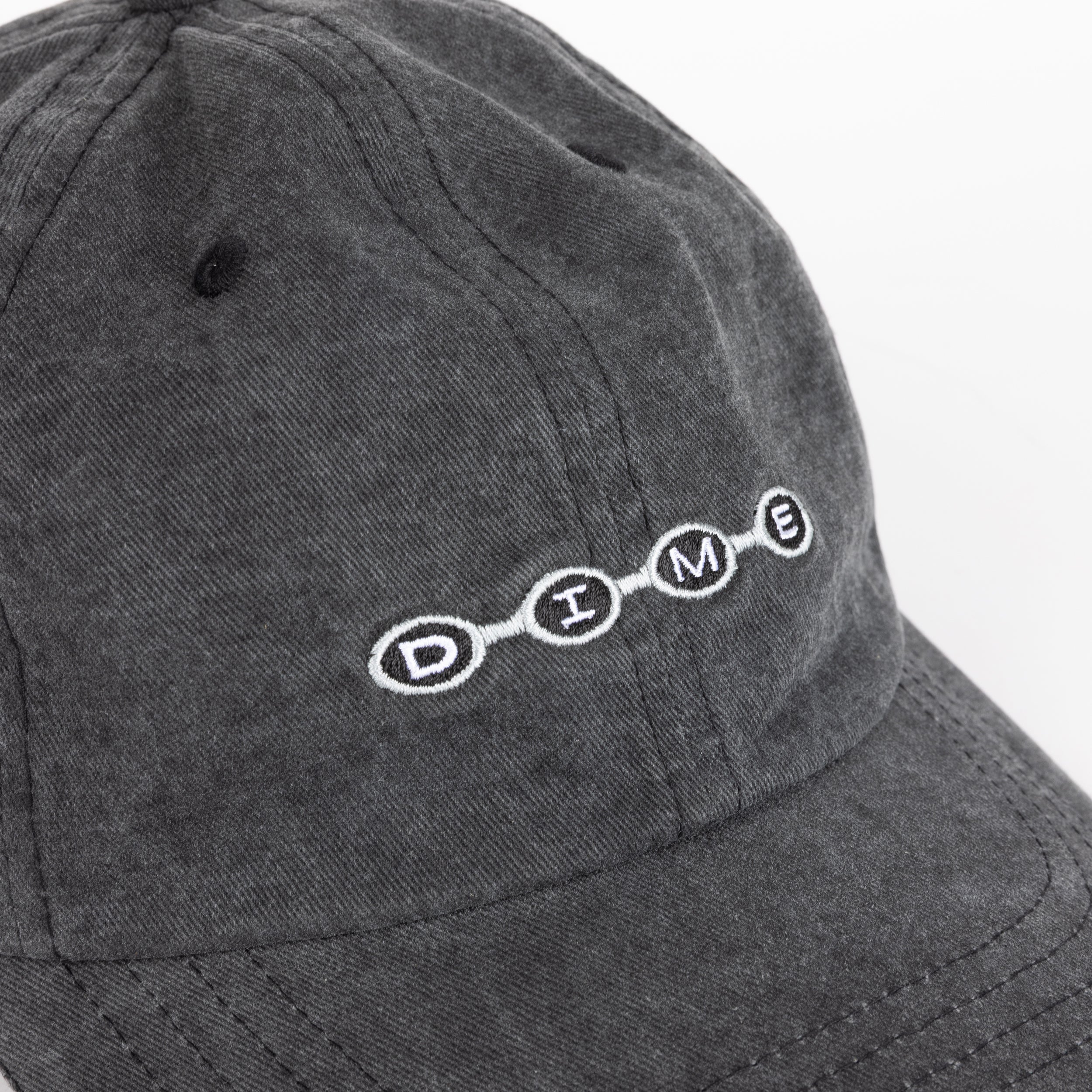 DIME SPACE LOW PRO CAP BLACK WASHED - détail