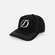 DIME Cursive Denim Worker Cap Black — flat 1