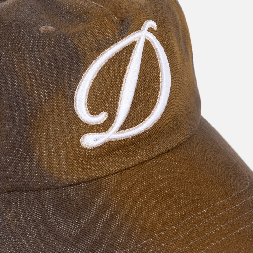 DIME Cursive Denim Worker Cap Brown — lifestyle 1