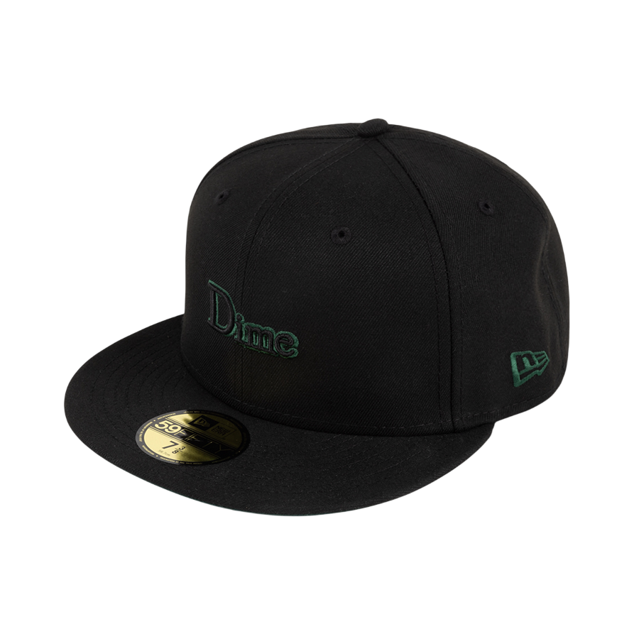 DIME Classic New Era Cap Black — flat