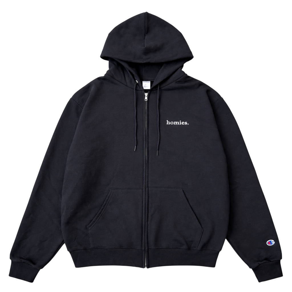 HOMIES SERIF ZIP HOODIE