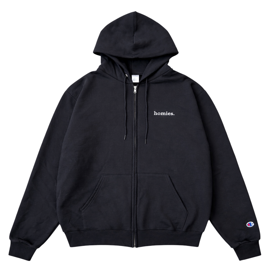 HOMIES SERIF ZIP HOODIE