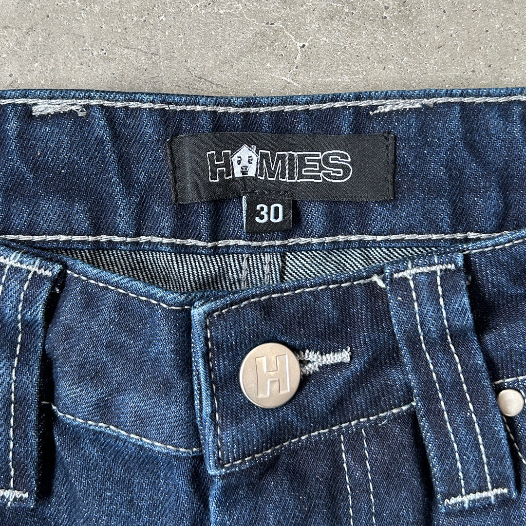 HOMIES SUPER BAGGY JEANS SHORTS