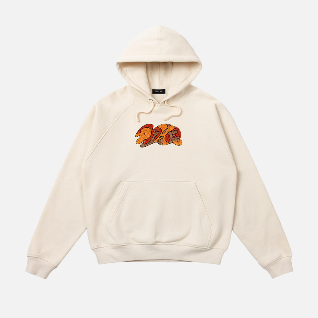 DIME Mural Hoodie Fog — flat
