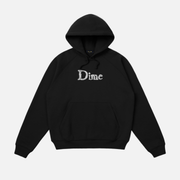 DIME Classic Spiked Hoodie Black — flat