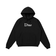 DIME Classic Spiked Hoodie Black — flat