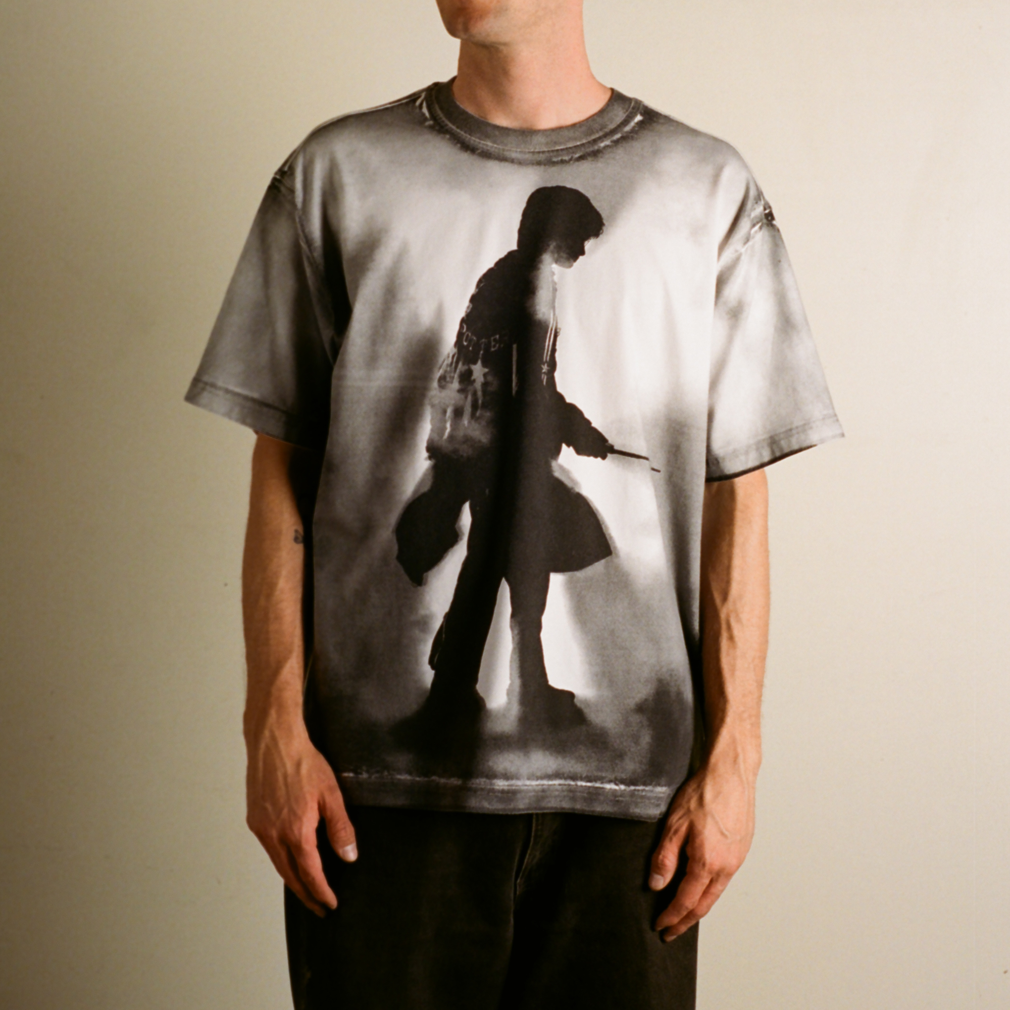 WELCOME SHADOW ALL-OVER-PRINT KNIT TEE