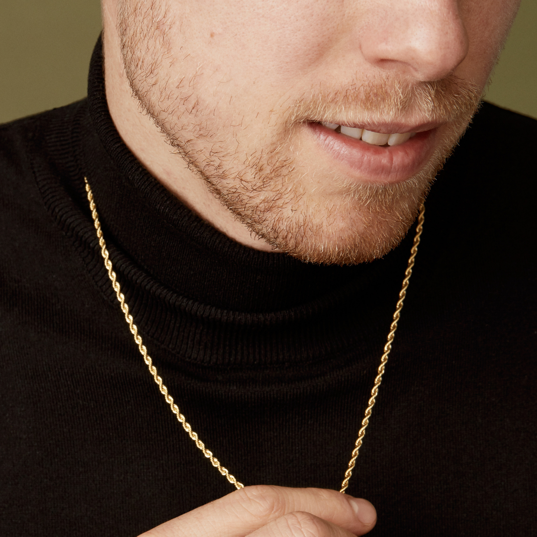 TWENTY COMPASS 2MM ROPE NECKLACE
