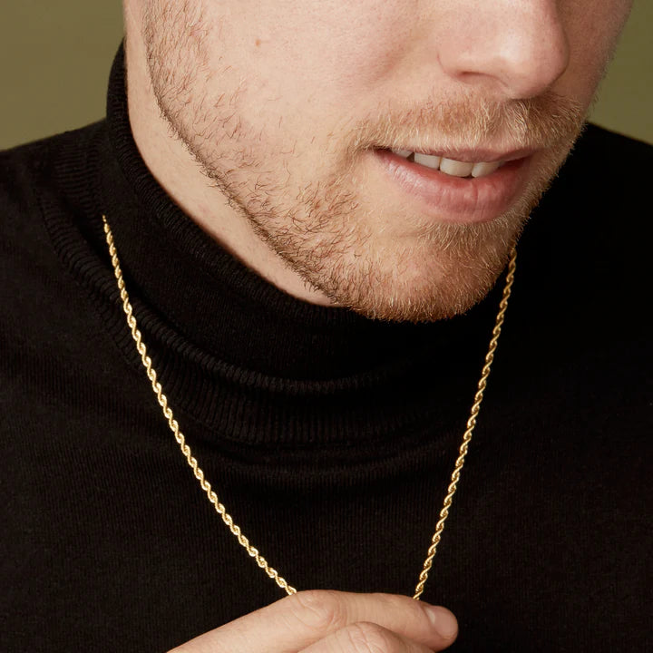 TWENTY COMPASS 2MM ROPE NECKLACE 