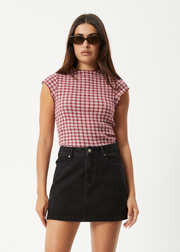 AFENDS W BASE HEMP SEERSUCKER TOP