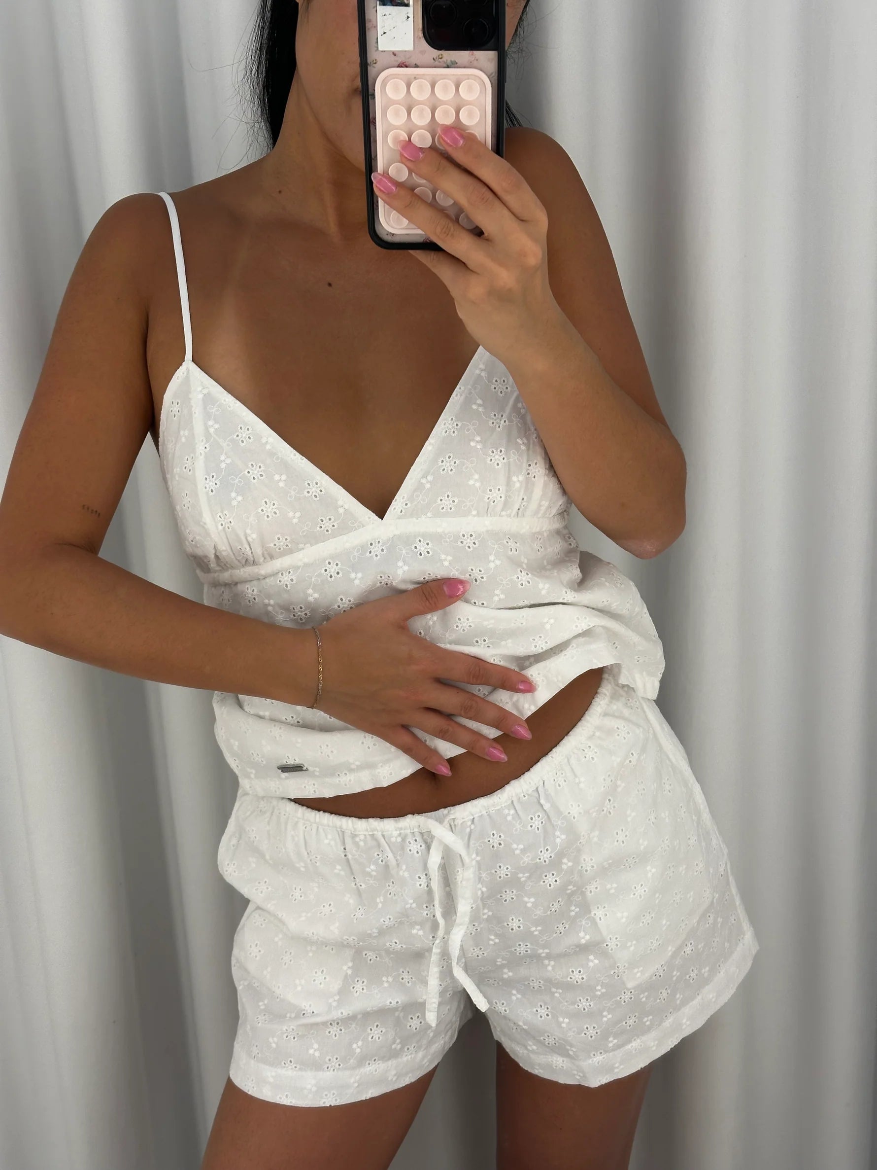 GIRL CRUSH W COTTON EMBROIDED BOXER SHORTS 