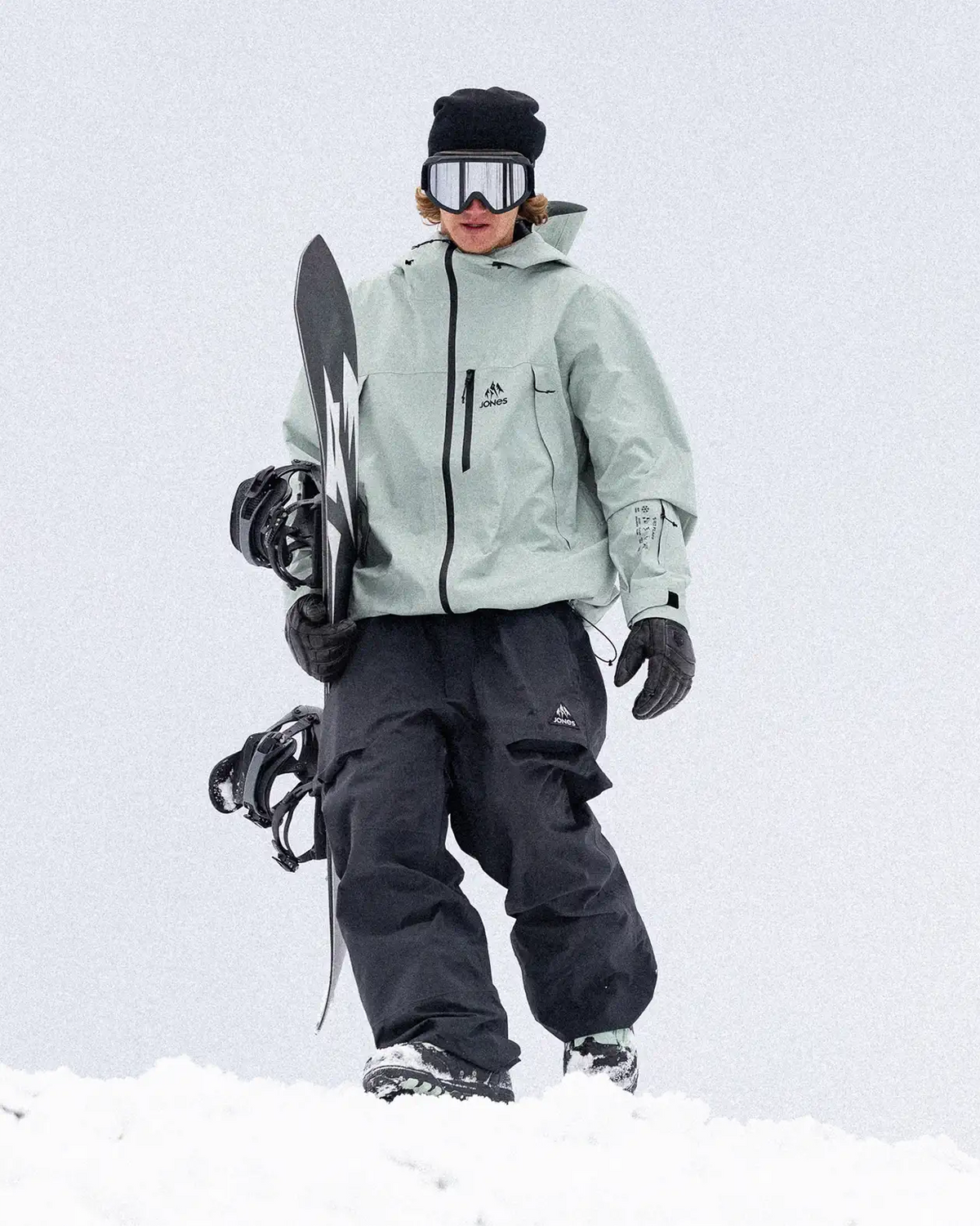 JONES MTN SURF BIB STEALTH BLACK