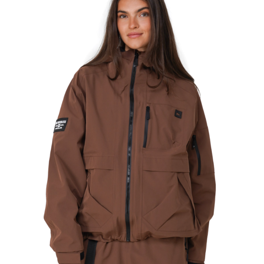 NOTICE THE RECKLESS W MUDSTONE 3-LAYER JACKET