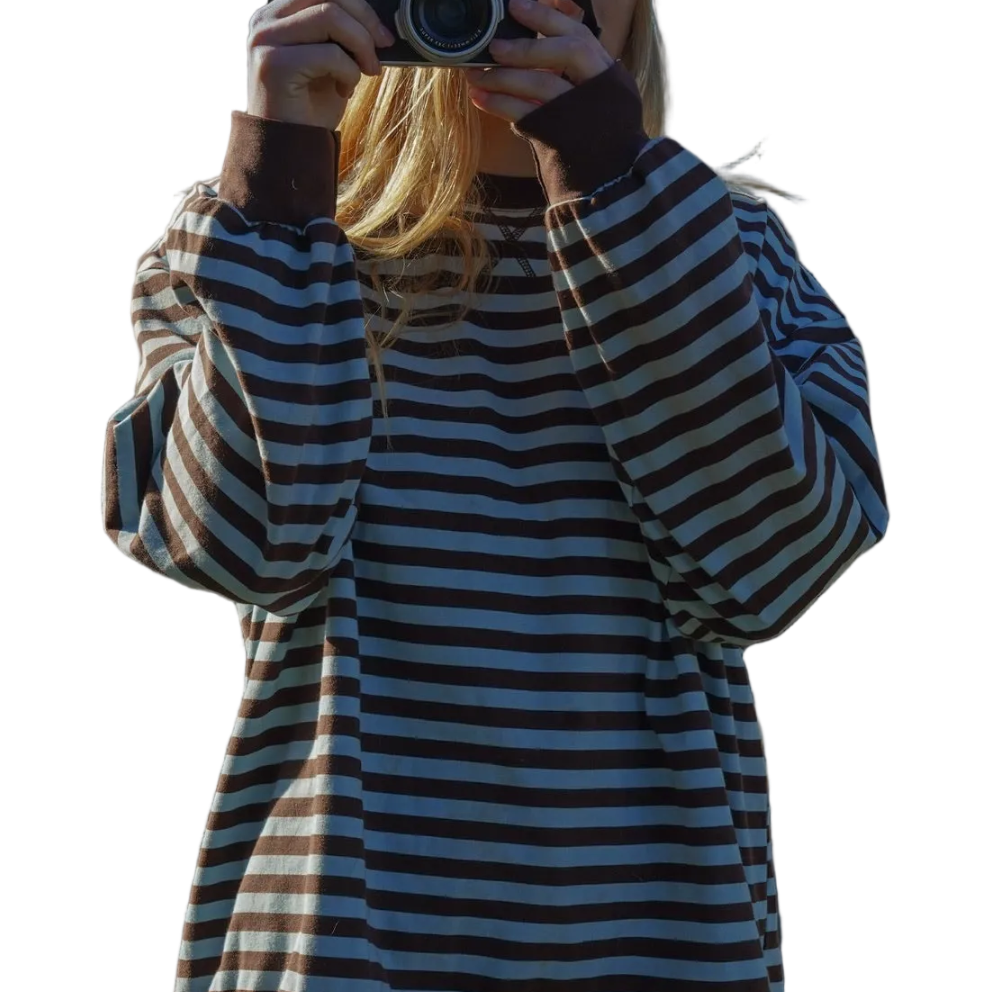 NOTICE THE RECKLESS W DRIFTWOOD OVERSIZED LONG SLEEVE