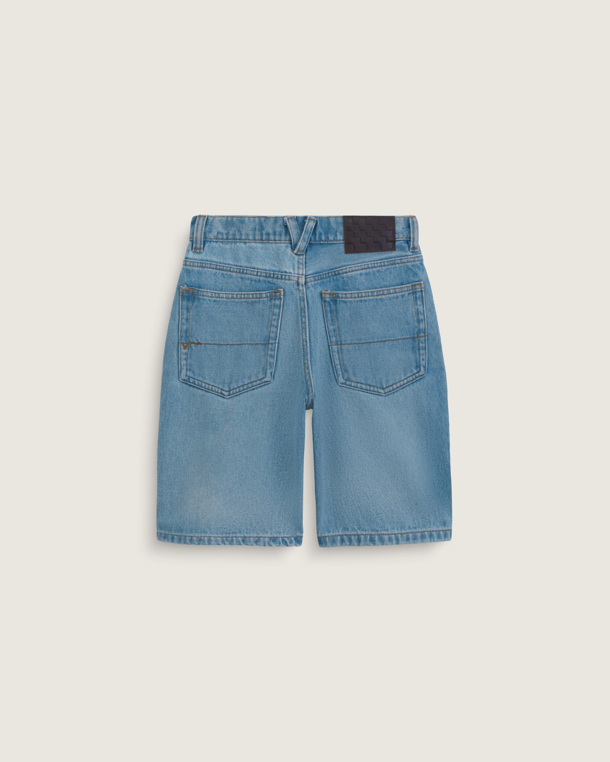 VANS Y CHECK 5 BAGGY DENIM SHORT - Stonewash Blue - vue 2