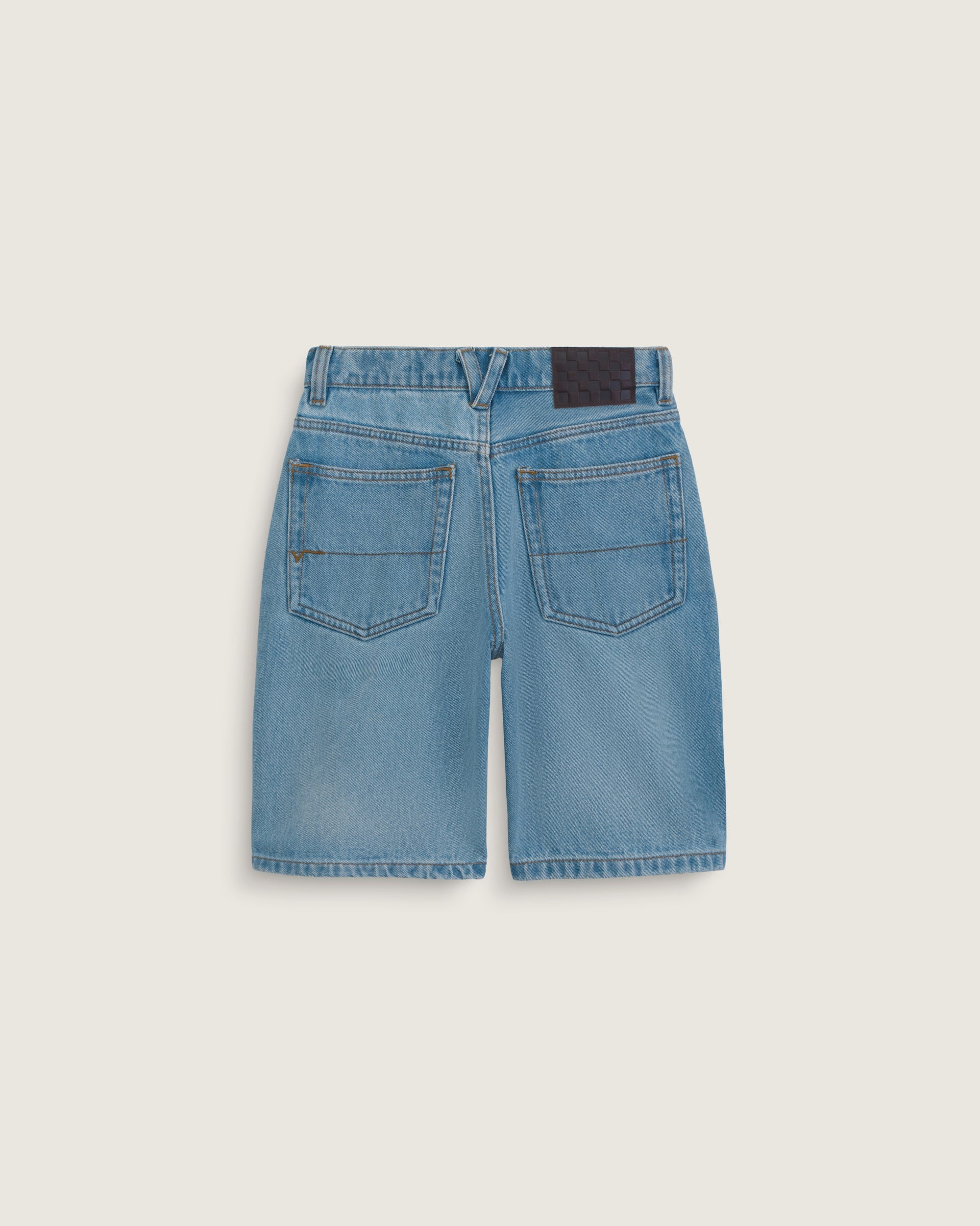 VANS Y CHECK 5 BAGGY DENIM SHORT - Stonewash Blue - vue 2