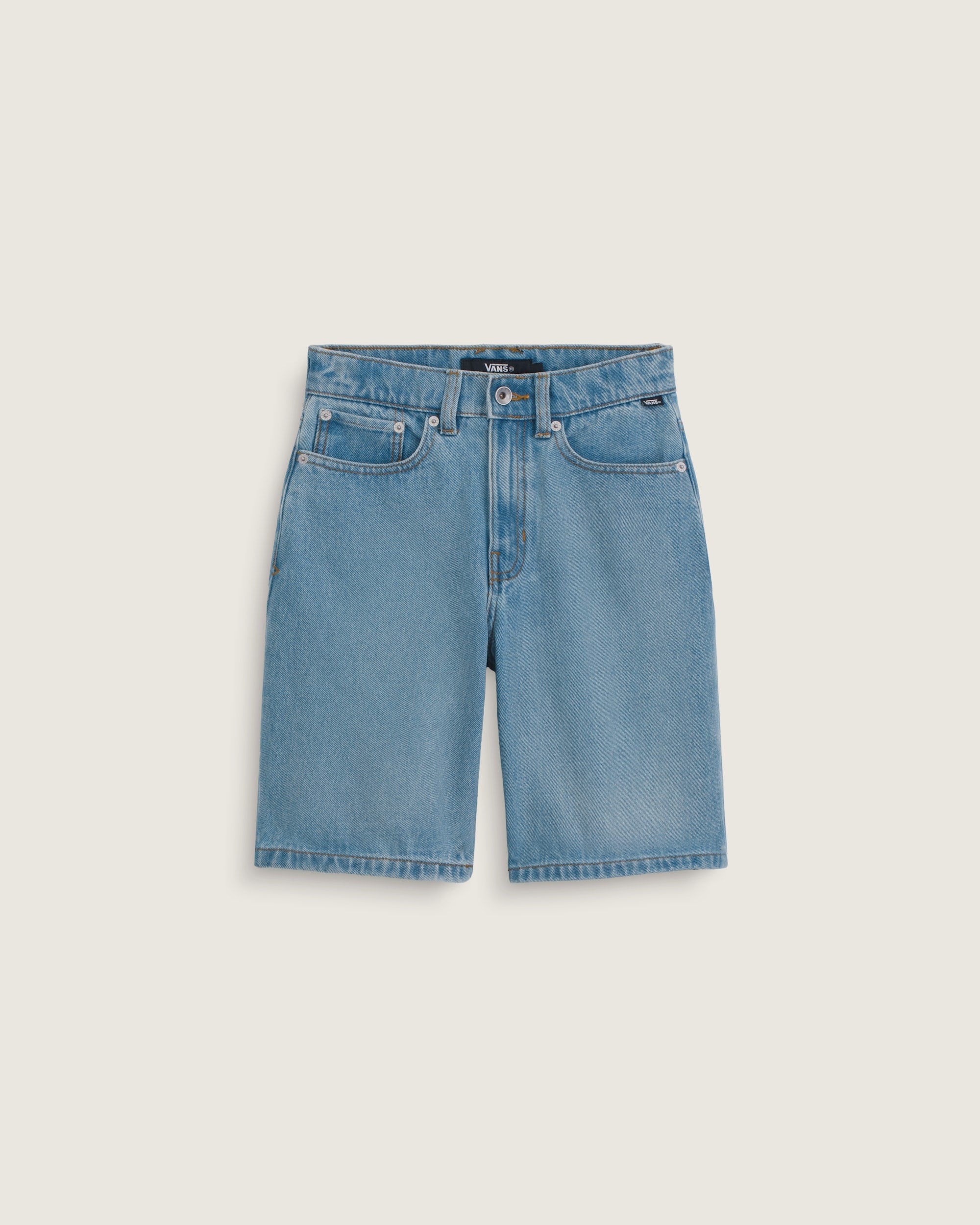 VANS Y CHECK 5 BAGGY DENIM SHORT - Stonewash Blue
