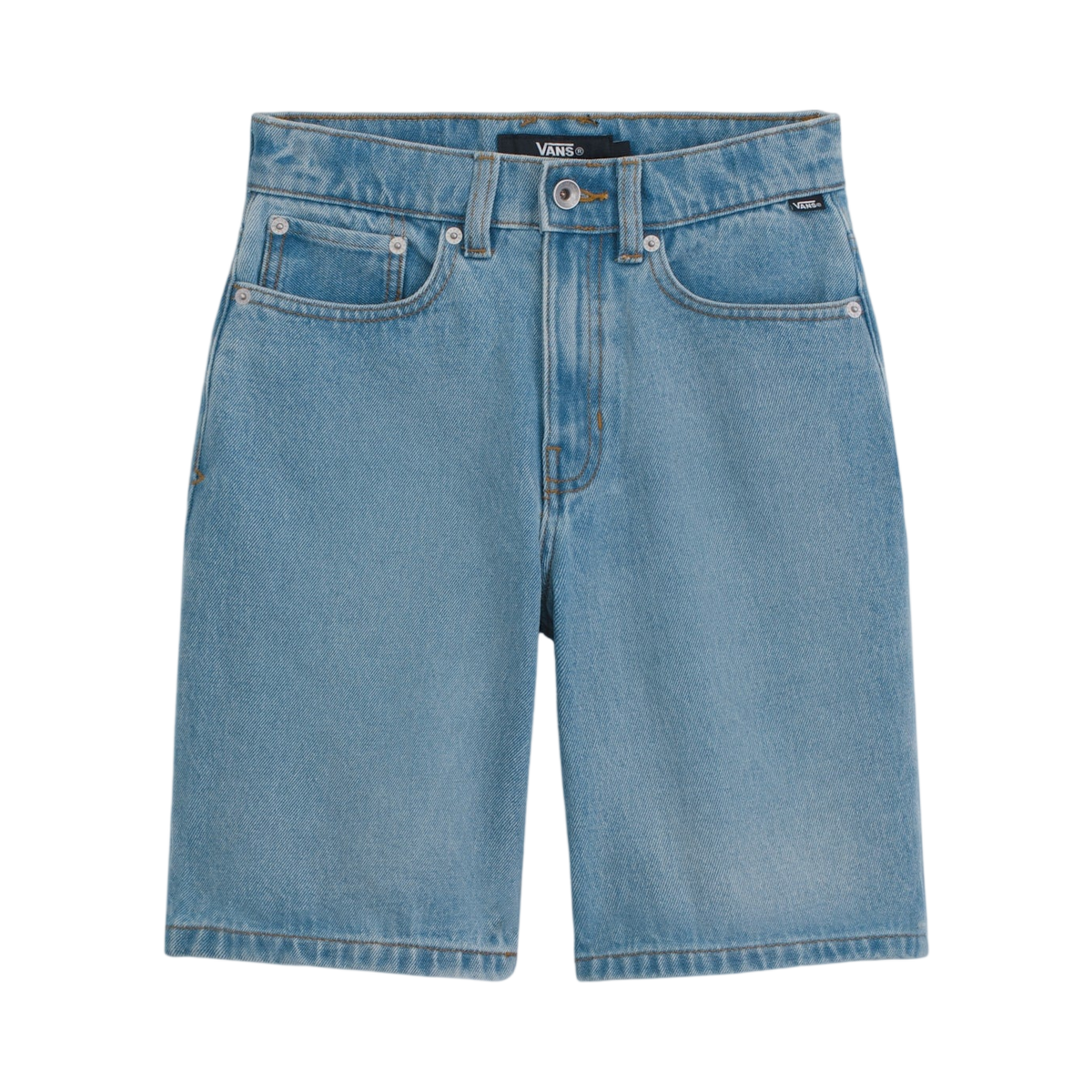 VANS Y CHECK 5 BAGGY DENIM SHORT - Stonewash Blue