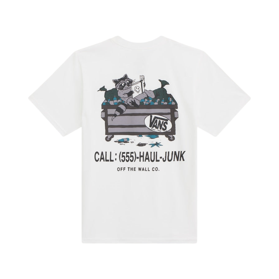 Vans Y Dumpster Raccoon SS Tee White