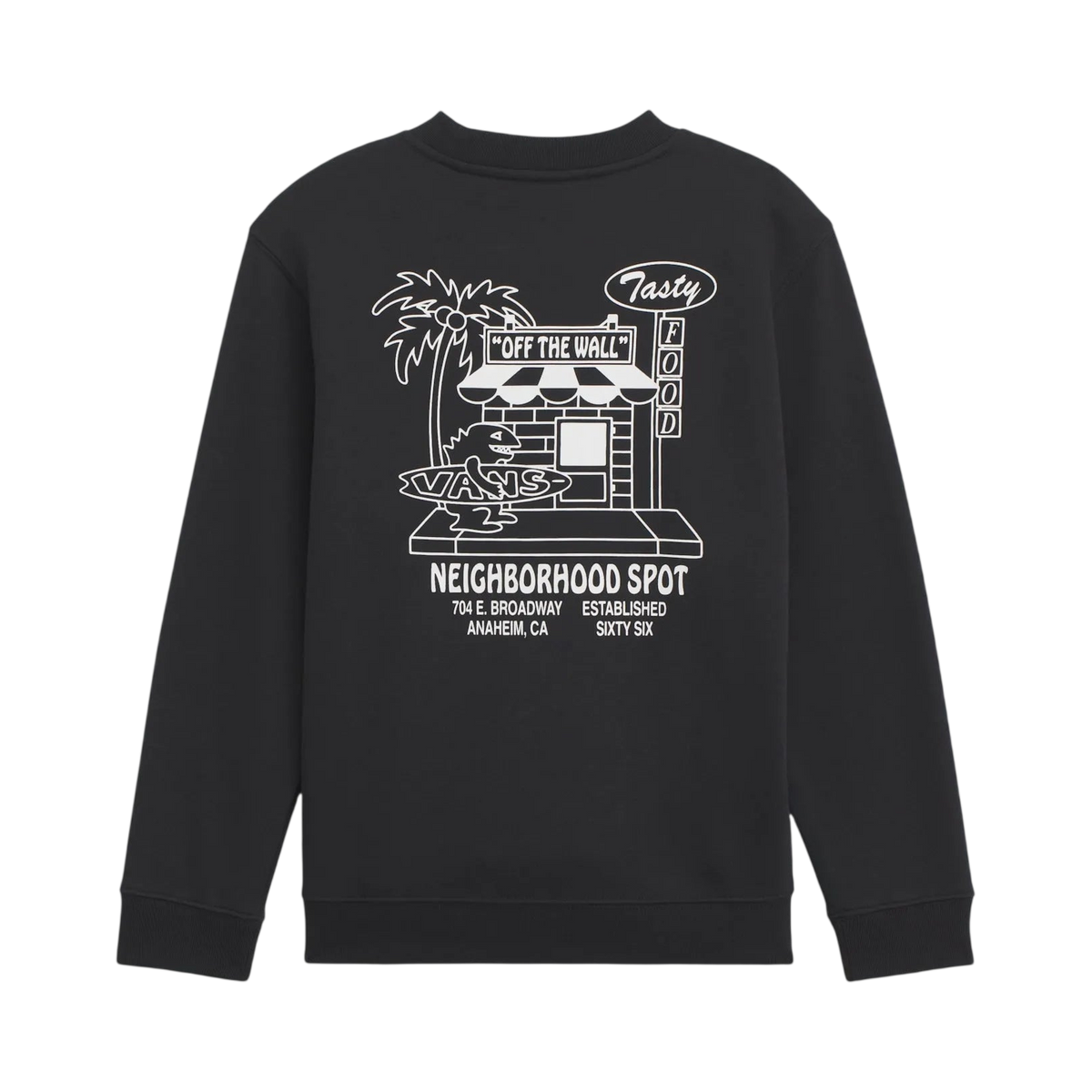 VANS Y FOOD SPOT CREW Black - vue principale