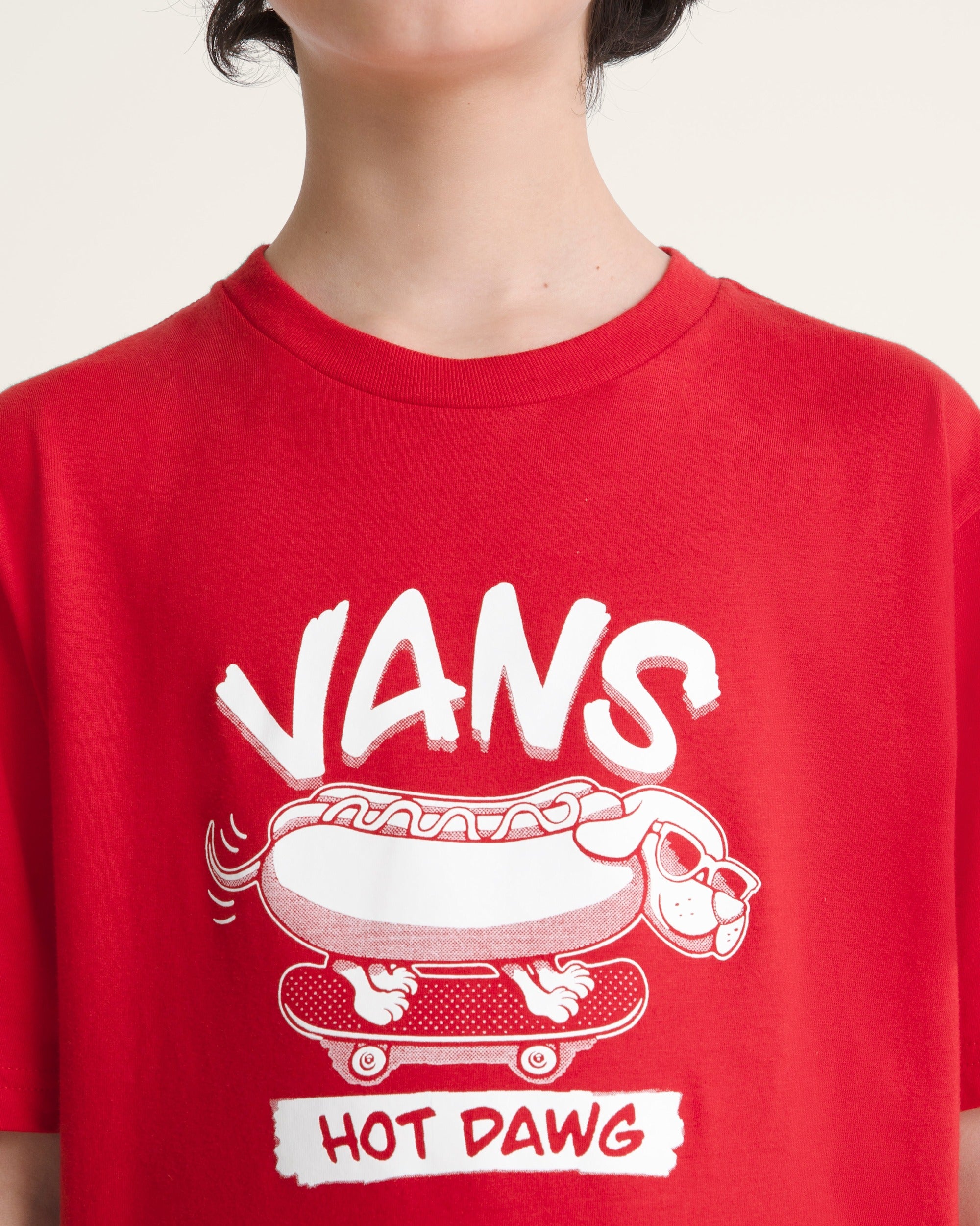 VANS Y Hot Dawg SS Tee - Racing Red - vue alternative 4