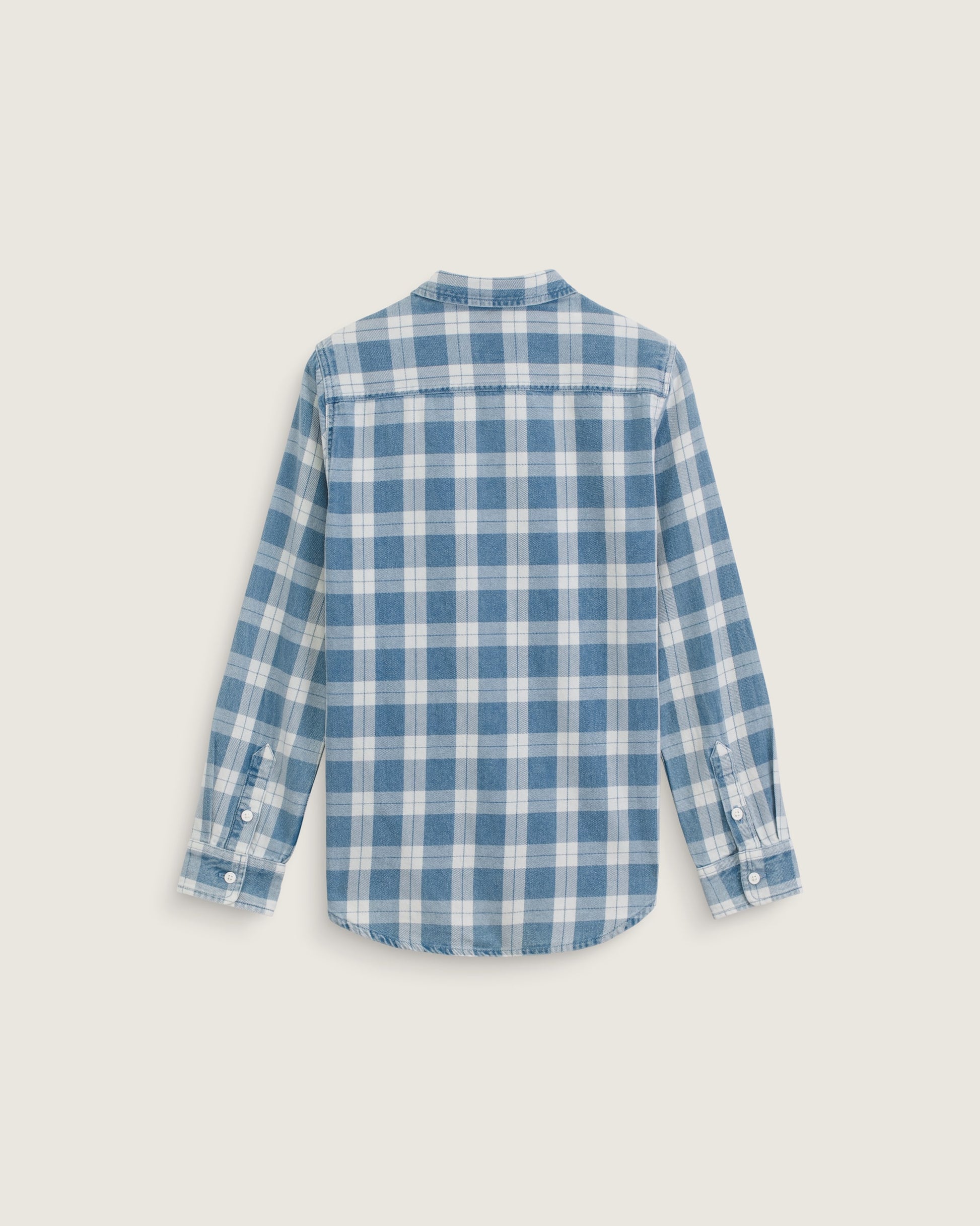 VANS Y Lawson Vintage Indigo LS Shirt - Bleach Indigo - vue alternative 1