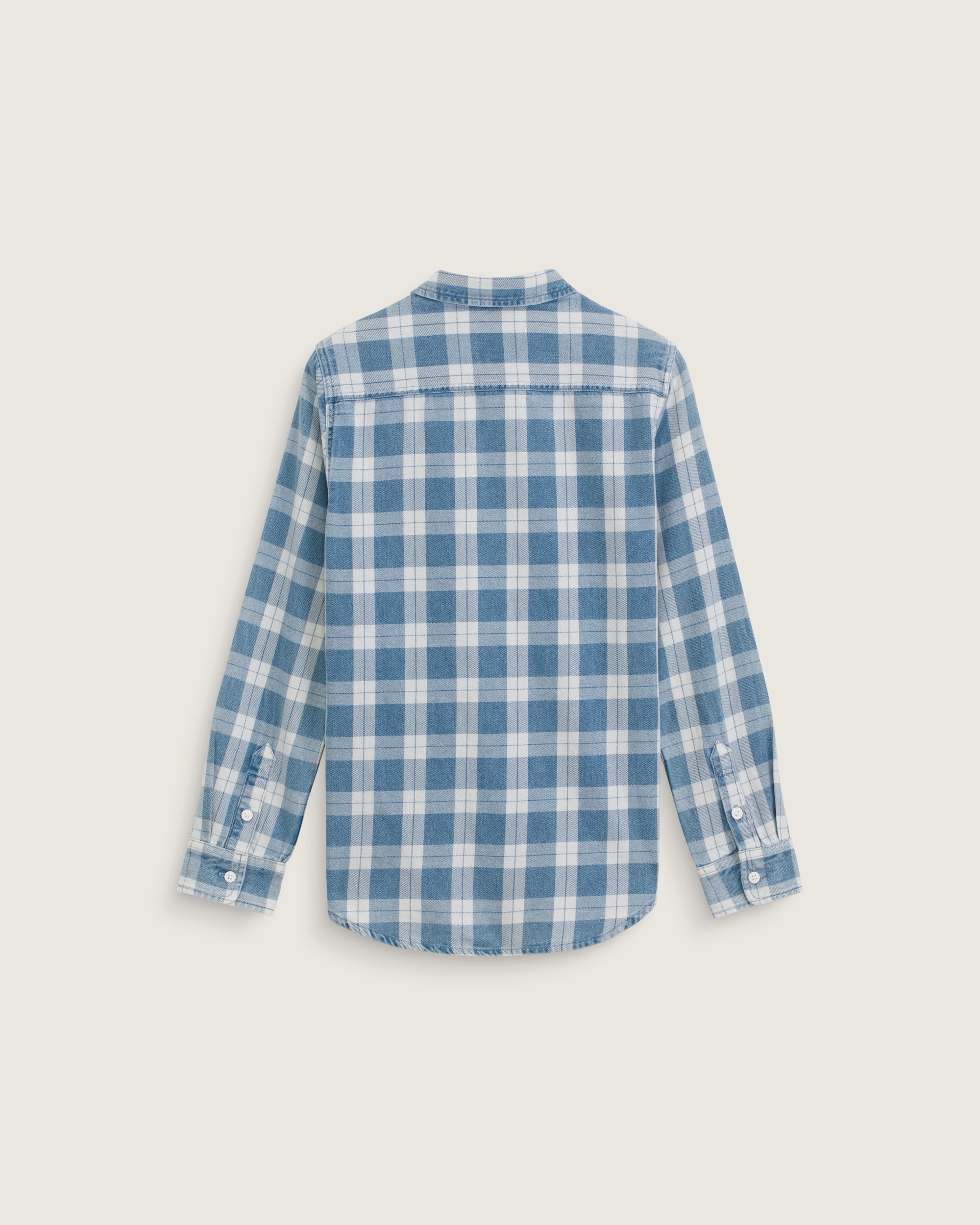 VANS Y Lawson Vintage Indigo LS Shirt - Bleach Indigo - vue alternative 1
