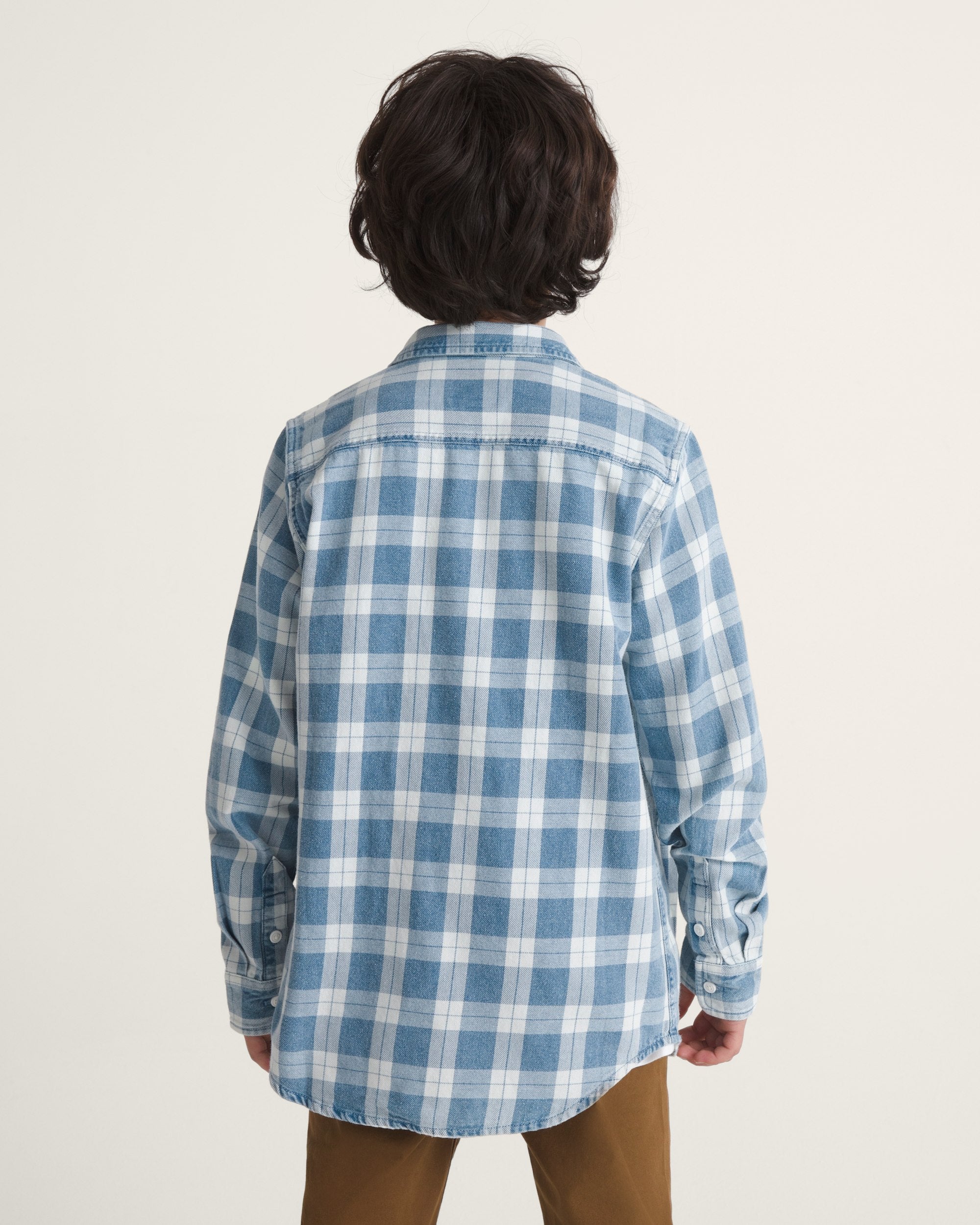 VANS Y Lawson Vintage Indigo LS Shirt - Bleach Indigo - vue alternative 3